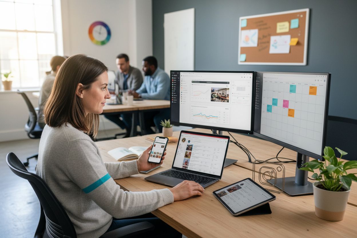 Instagram automation workspace