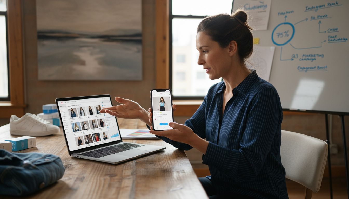 Instagram e-commerce workspace
