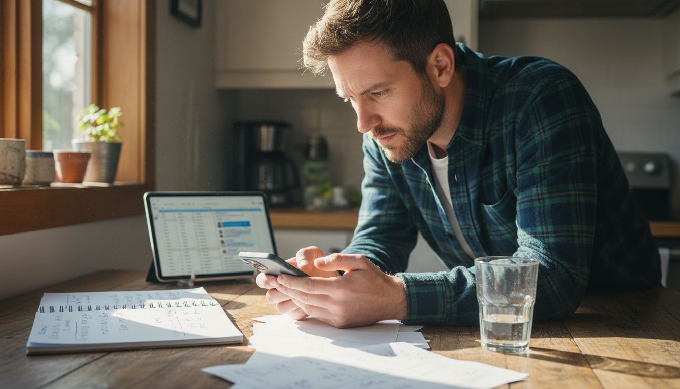 Person reviewing Instagram DMs and leads