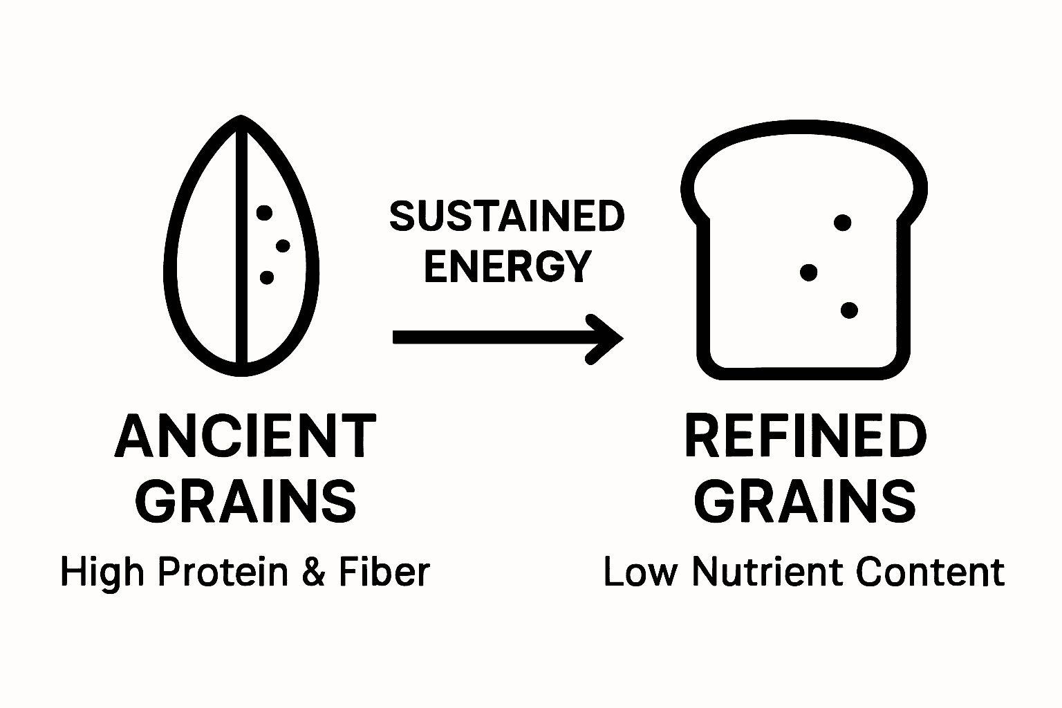 Ancient versus refined grains comparison for athletes