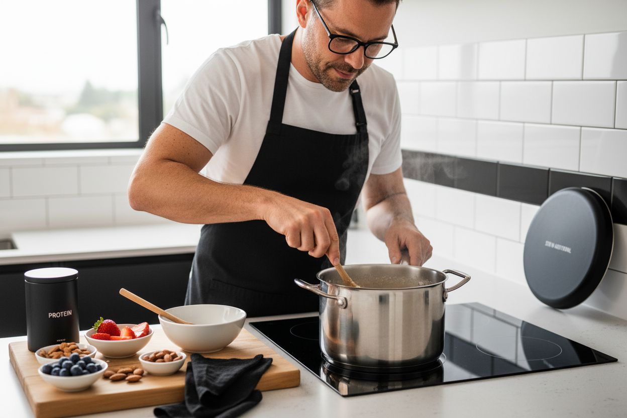 stir gluten-free porridge