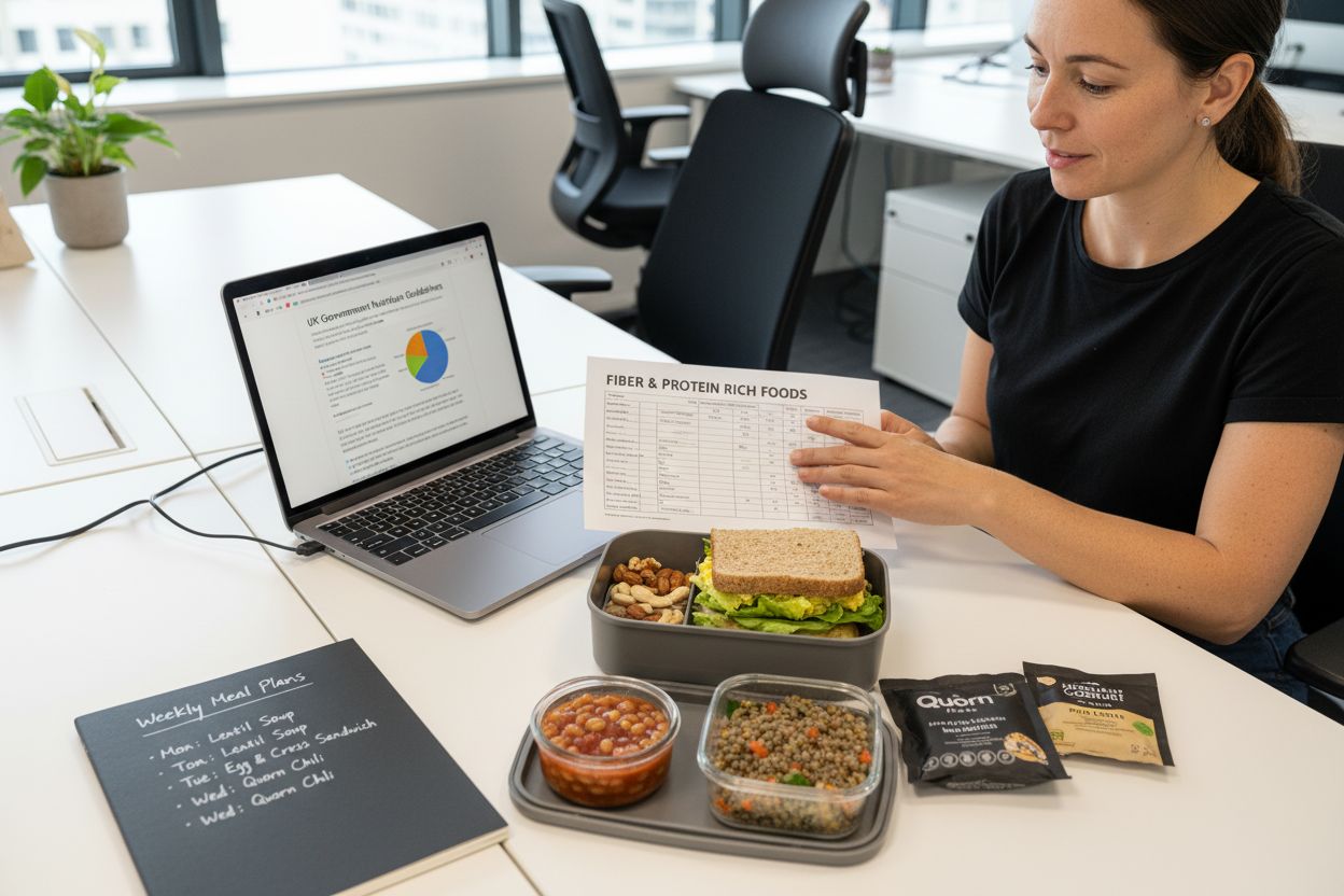 fiber protein office lunch