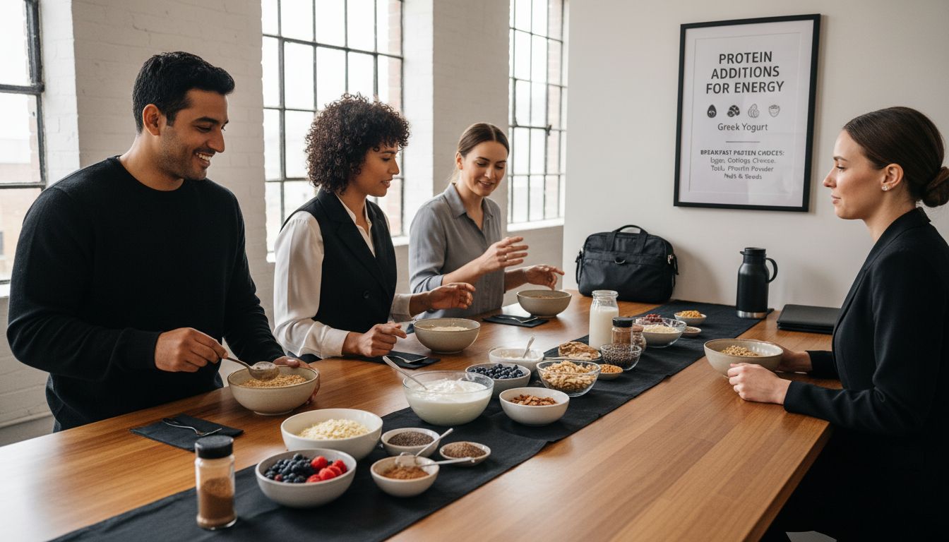 protein rich breakfast office