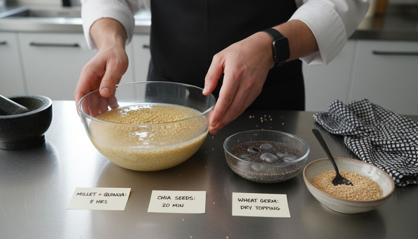 soaking ancient grains