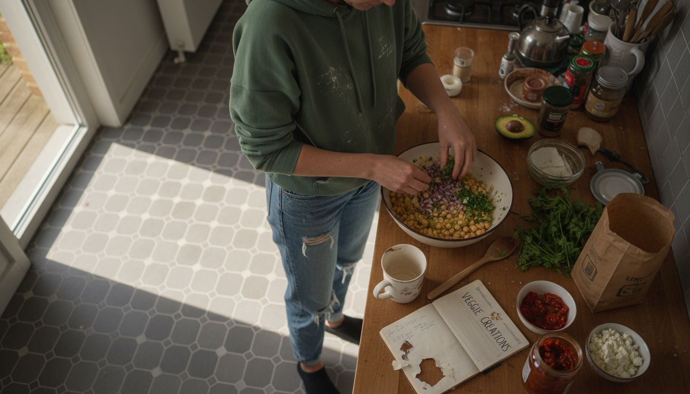 Preparing vegetarian plant protein meal
