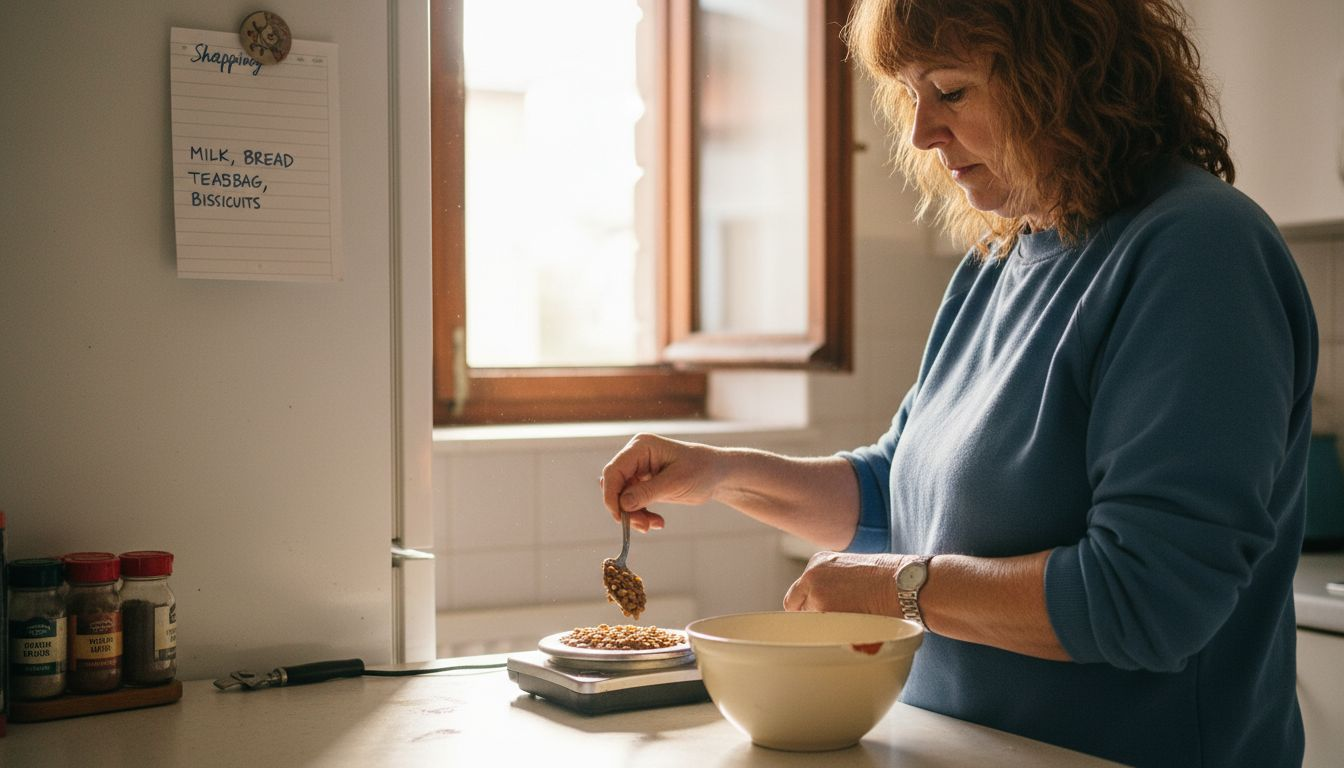 Measuring cooked lentils for protein content