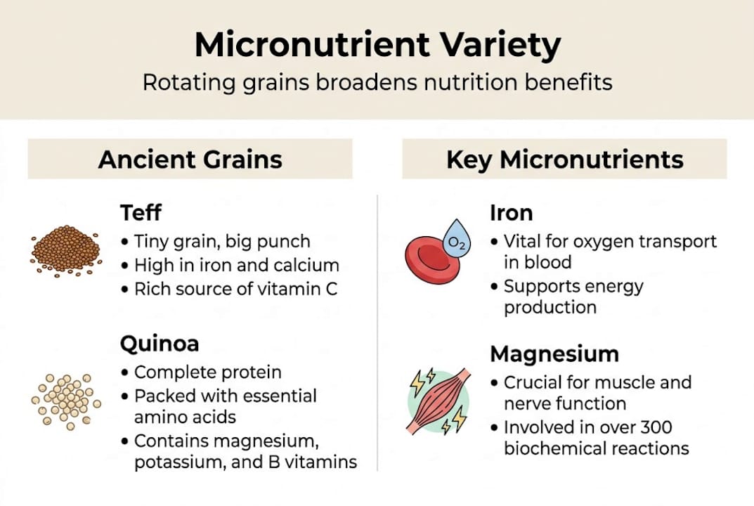 Infographic about grain micronutrient variety