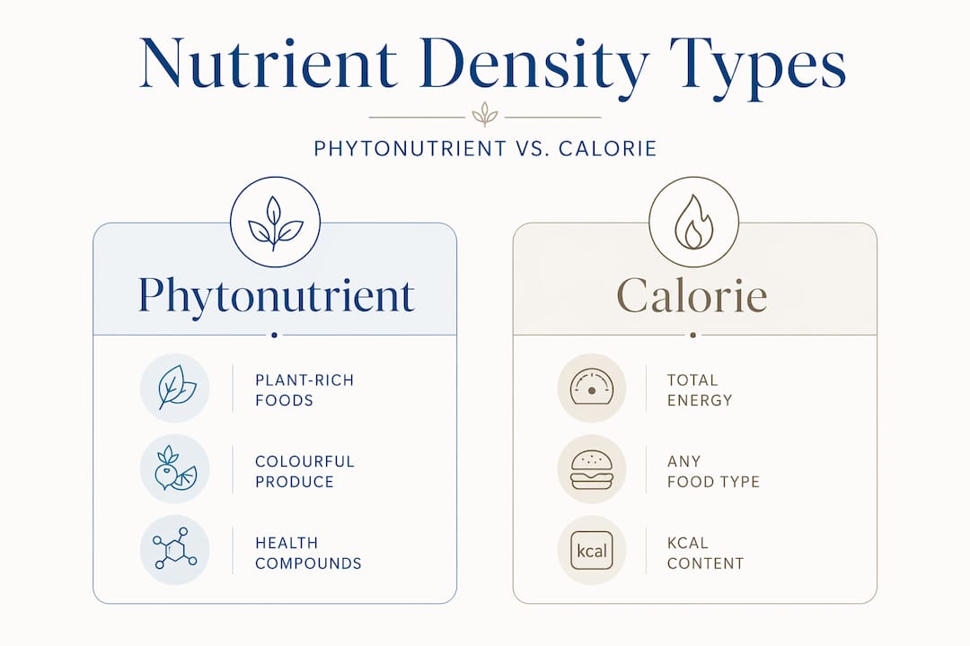 Infographic comparing density types side by side