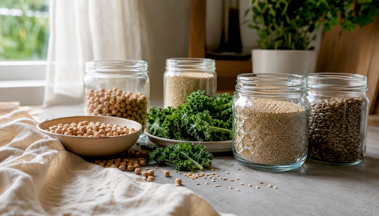 Variety of plant foods rich in non-haem iron