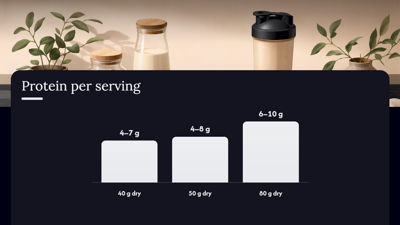 Do steel-cut, rolled, and instant oats differ in protein? — overview diagram
