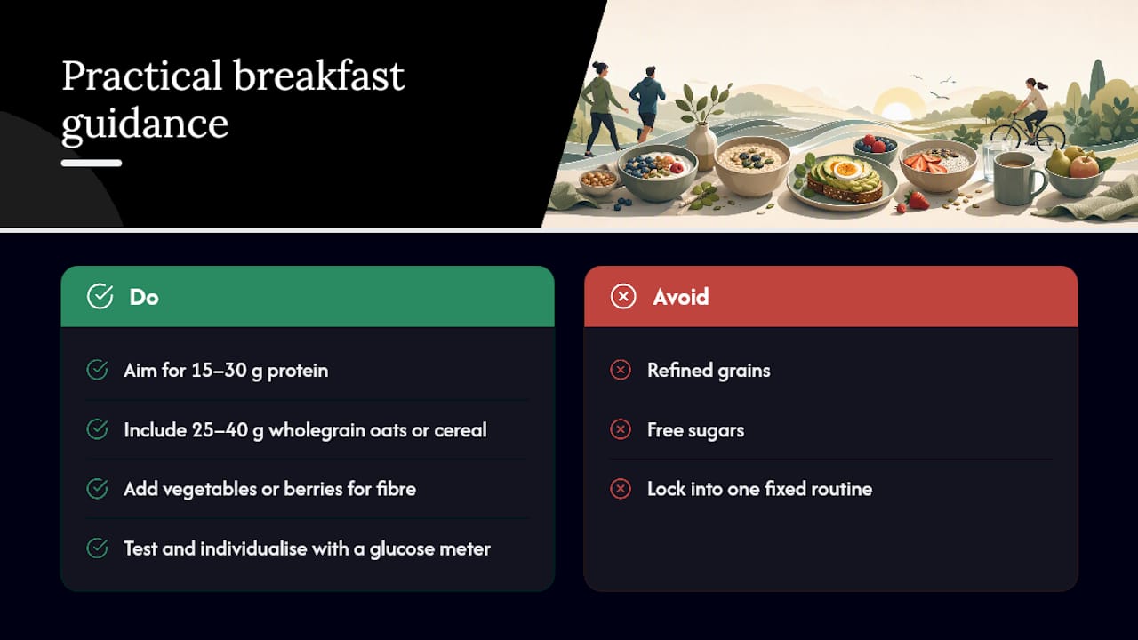 What does the research actually say about breakfast and blood sugar? — overview diagram