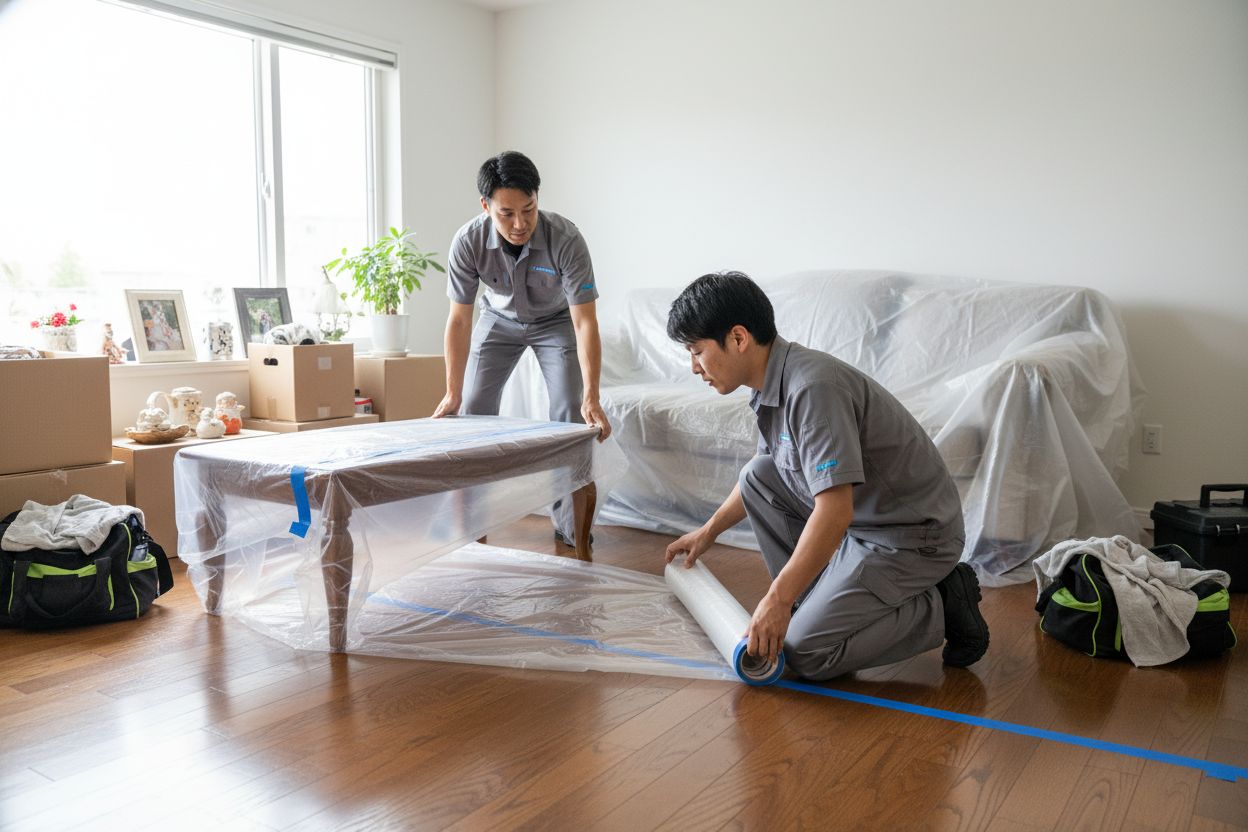 preparar área tratamiento humedad