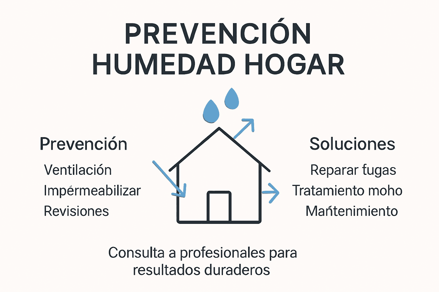 Infografía: cómo prevenir y solucionar los problemas de humedad en casa