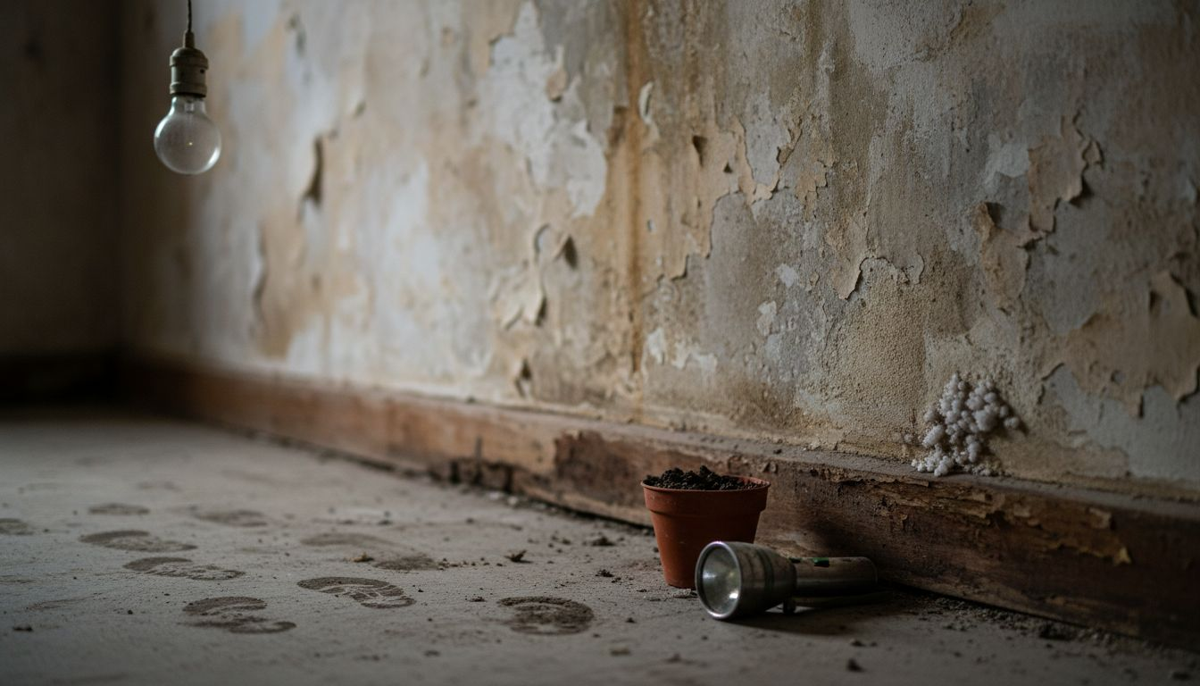 Descripción de las manchas y deterioros causados por la humedad