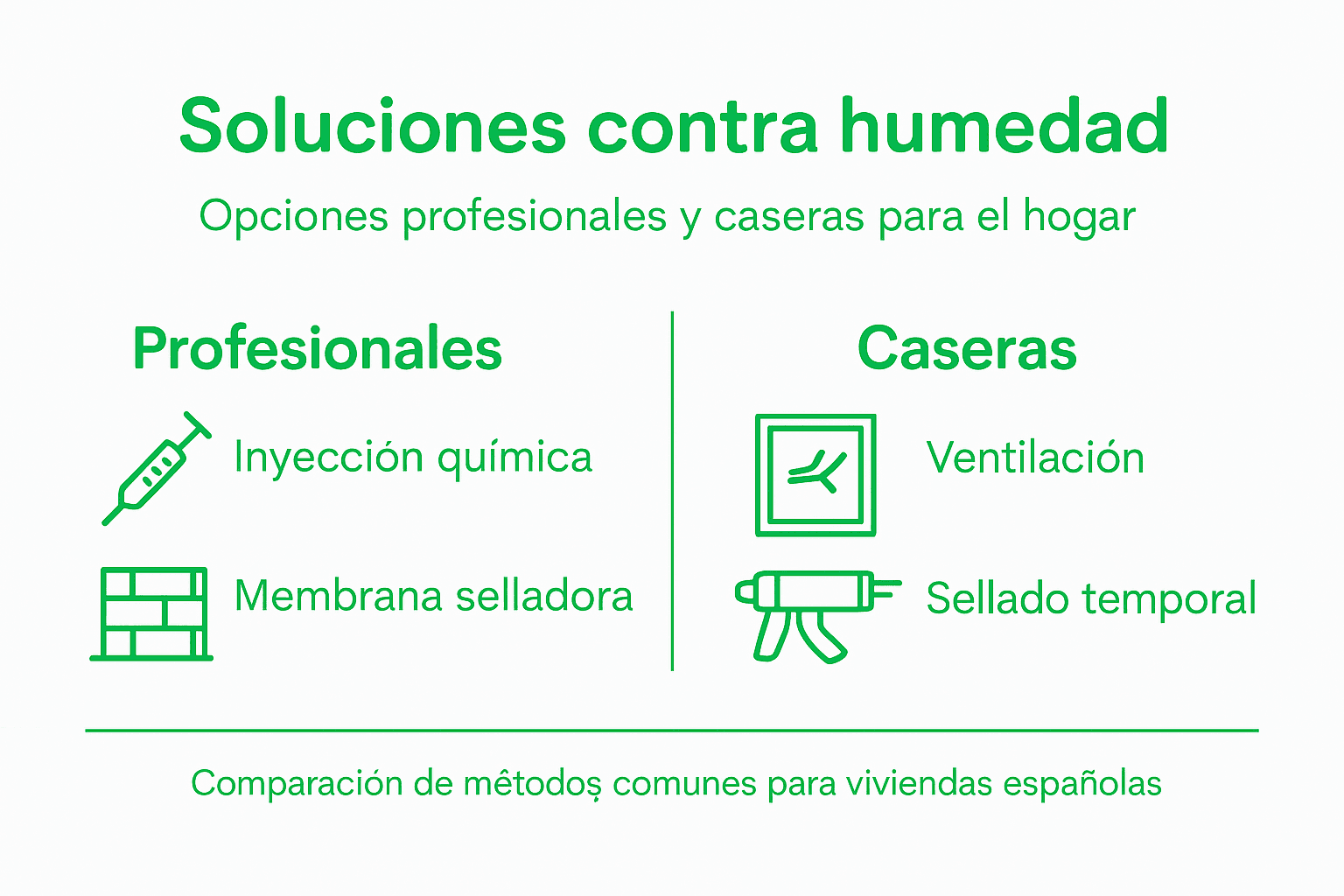 Guía visual sobre cómo combatir la humedad en el hogar