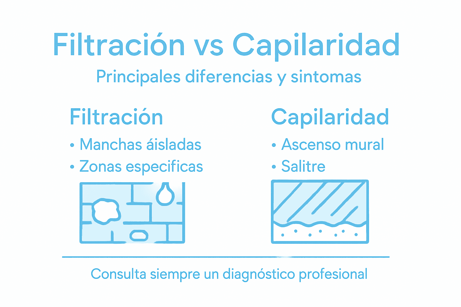 Infografía: ¿En qué se diferencian la filtración y la capilaridad?