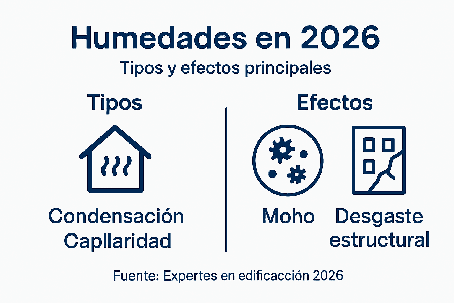 Infografía: descubre los diferentes tipos de humedades y cómo afectan a tu hogar