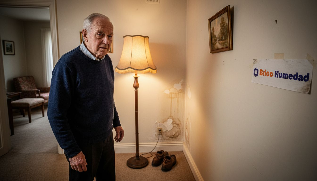 Presencia de humedad y desperfectos visibles en el interior de la vivienda