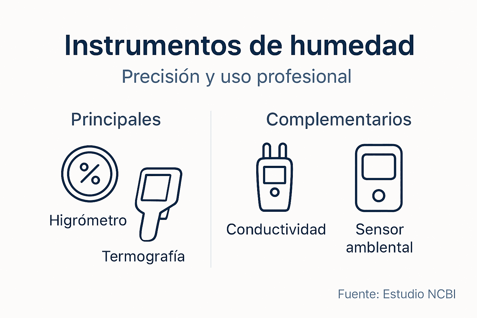 Descubre en esta infografía todo lo que necesitas saber sobre los instrumentos para medir la humedad y equipos de alta precisión.