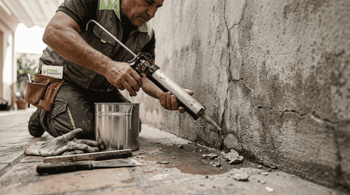 Tratamiento para eliminar la humedad en paredes