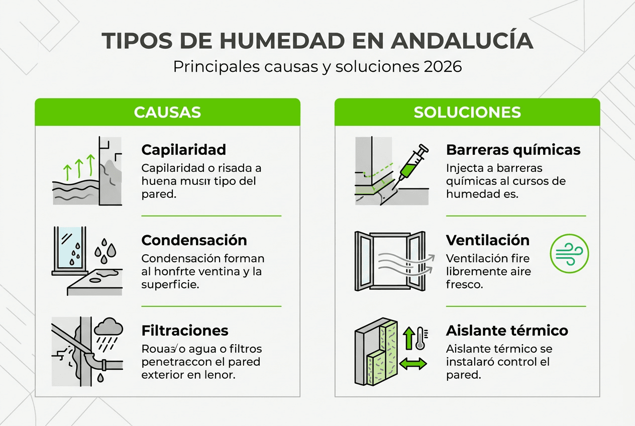 Guía visual sobre las principales causas de la humedad en el hogar y cómo solucionarlas