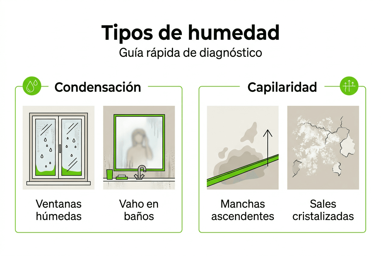 Infografía: conoce los diferentes tipos de humedad que pueden aparecer en el interior de tu vivienda