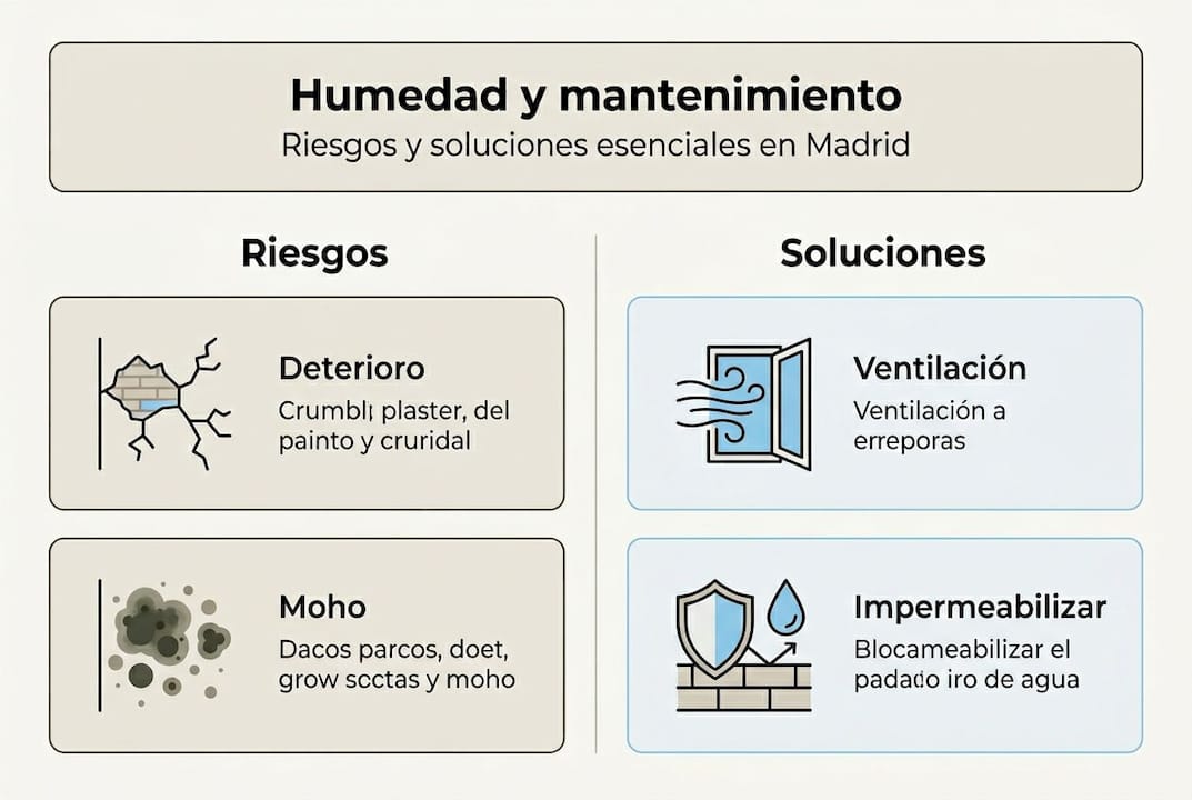 Guía visual sobre los peligros de la humedad y cómo evitarlos