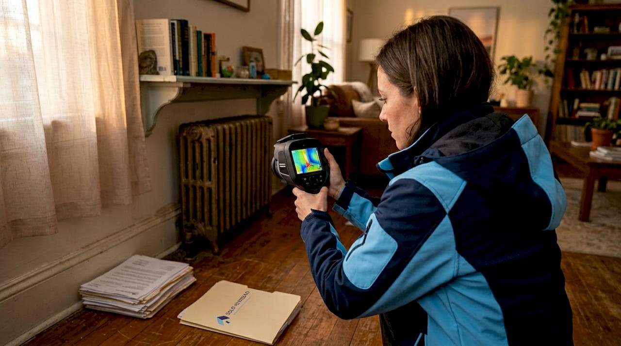 Detección de humedad mediante cámaras termográficas