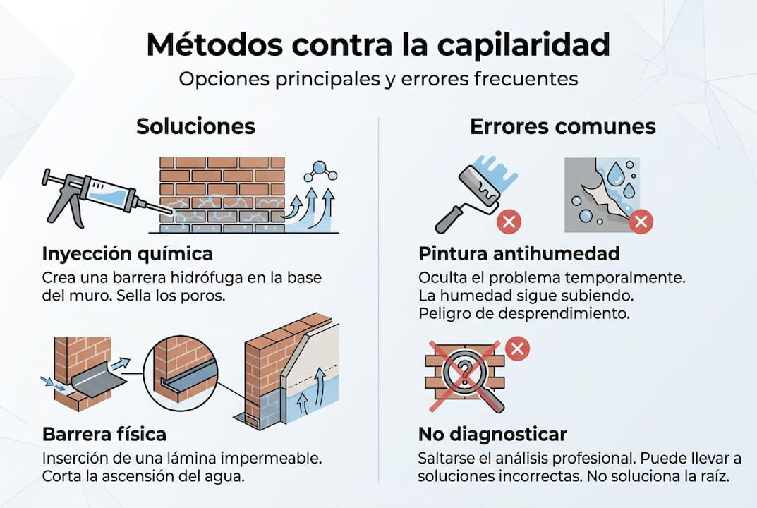 Guía visual sobre técnicas para medir la humedad capilar y los errores más comunes