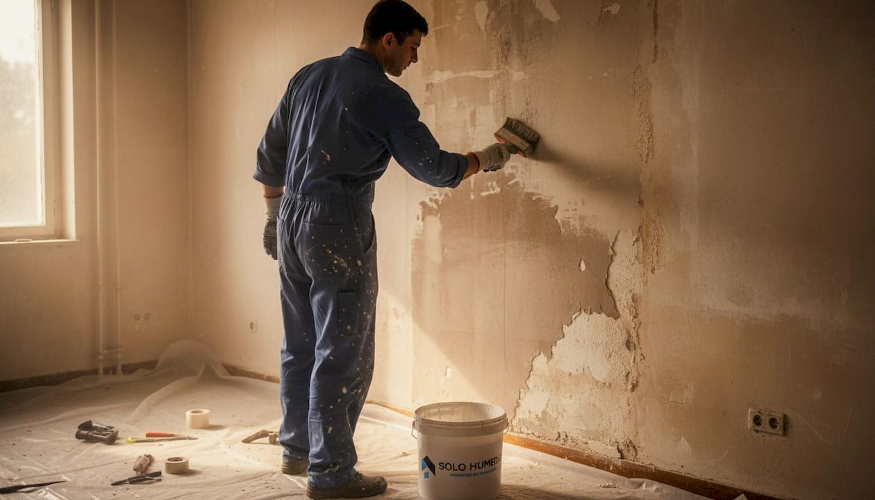 Protección de paredes interiores con impermeabilizante