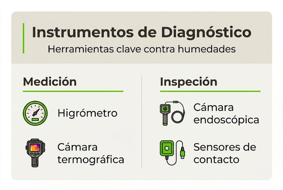 Infografía sobre los principales tipos de instrumentos utilizados para el diagnóstico