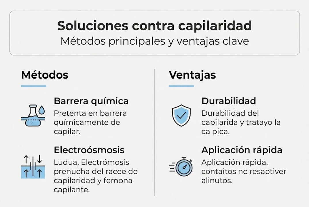 Infografía sobre los principales métodos y sus ventajas