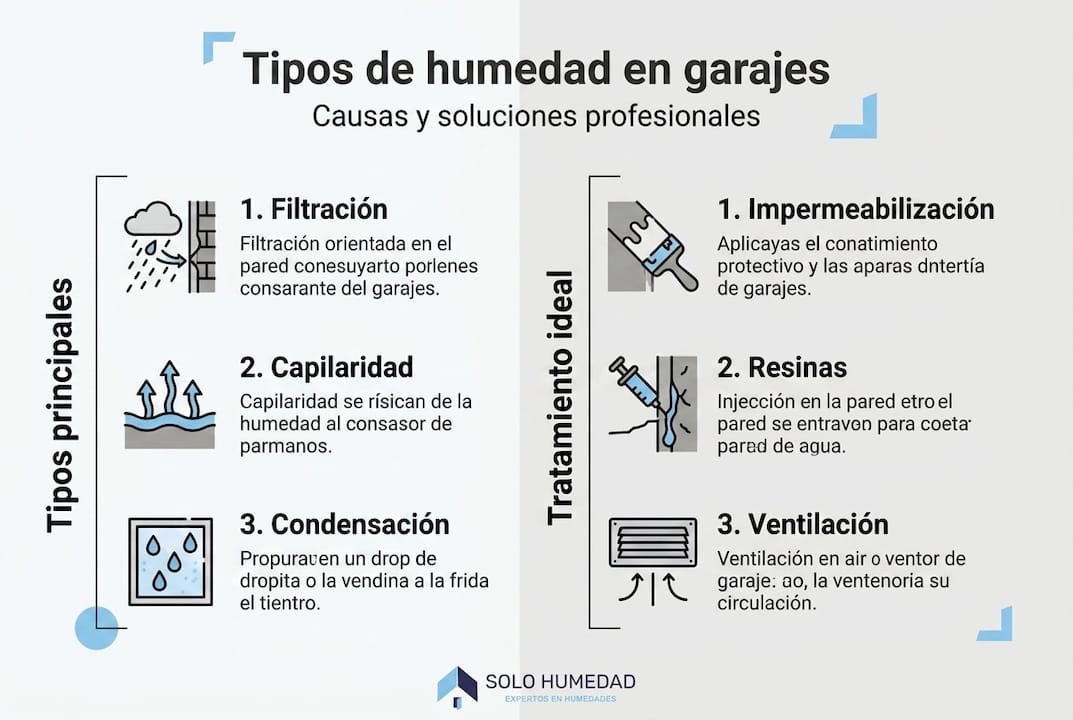 Guía visual sobre las distintas clases de humedad y cómo combatirlas
