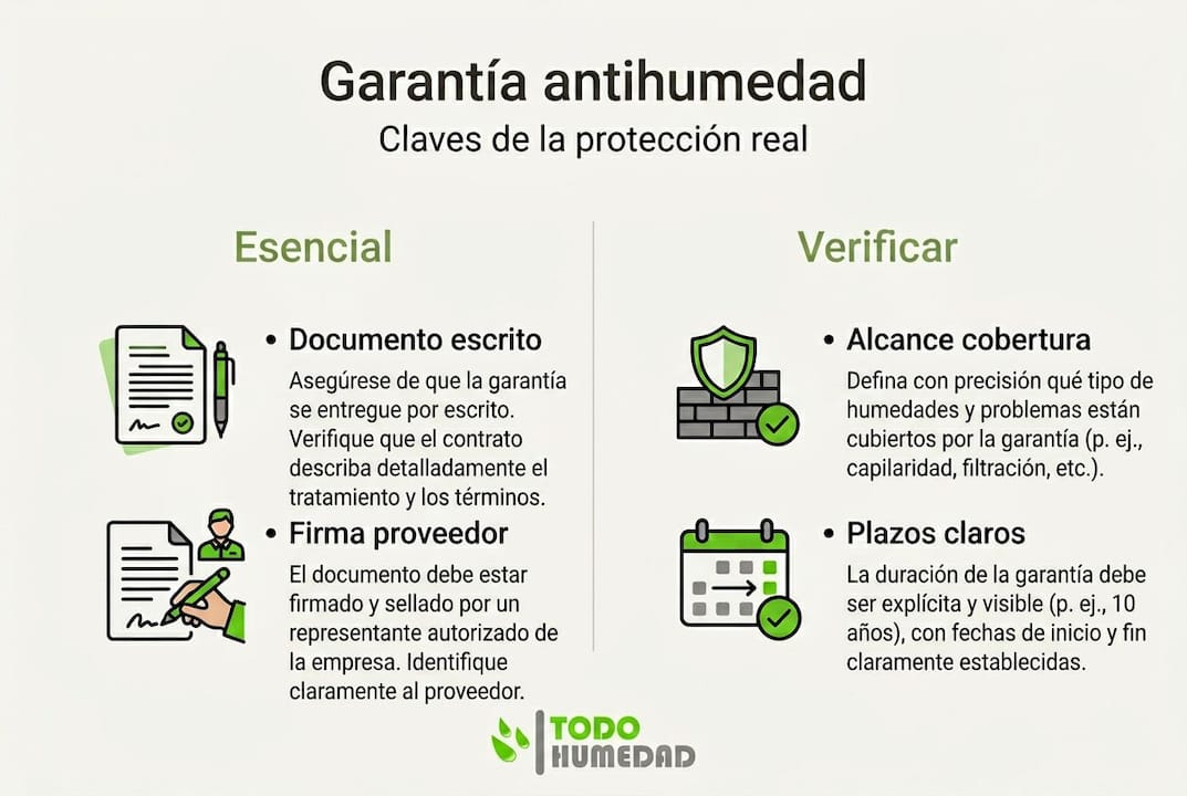 Infografía: Todo lo que debes saber sobre la garantía contra humedades