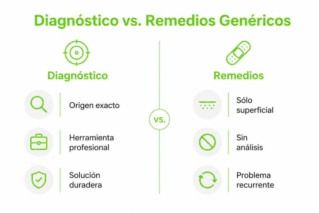 Diferencias clave entre el diagnóstico y las soluciones genéricas