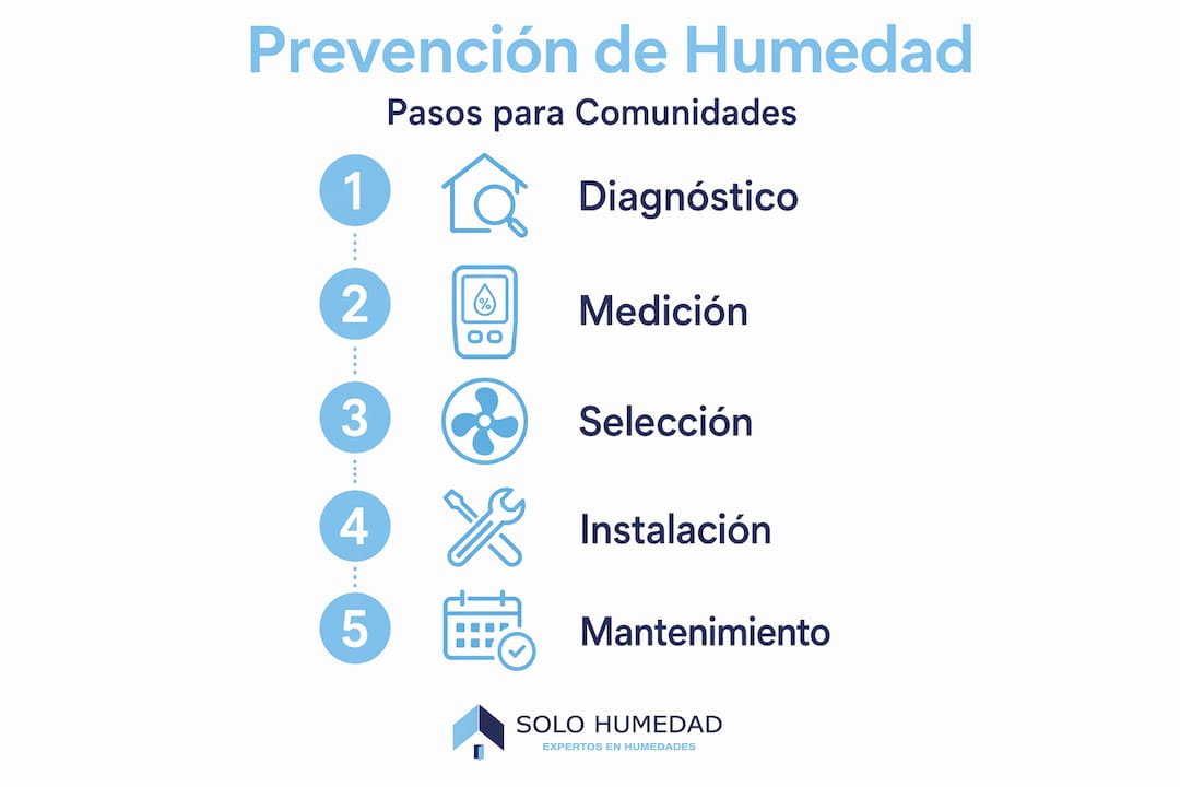 Infografía: consejos prácticos para evitar la humedad en edificios