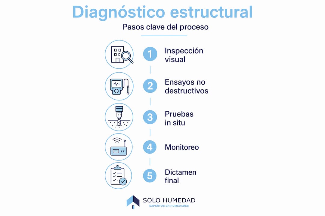 Infografía: cómo realizar un diagnóstico estructural paso a paso