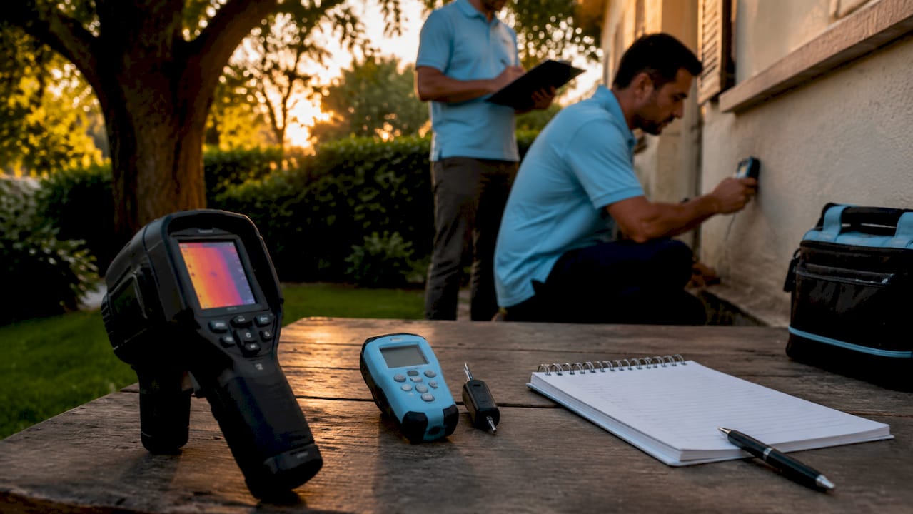 Equipos esenciales para detectar filtraciones en superficies de trabajo