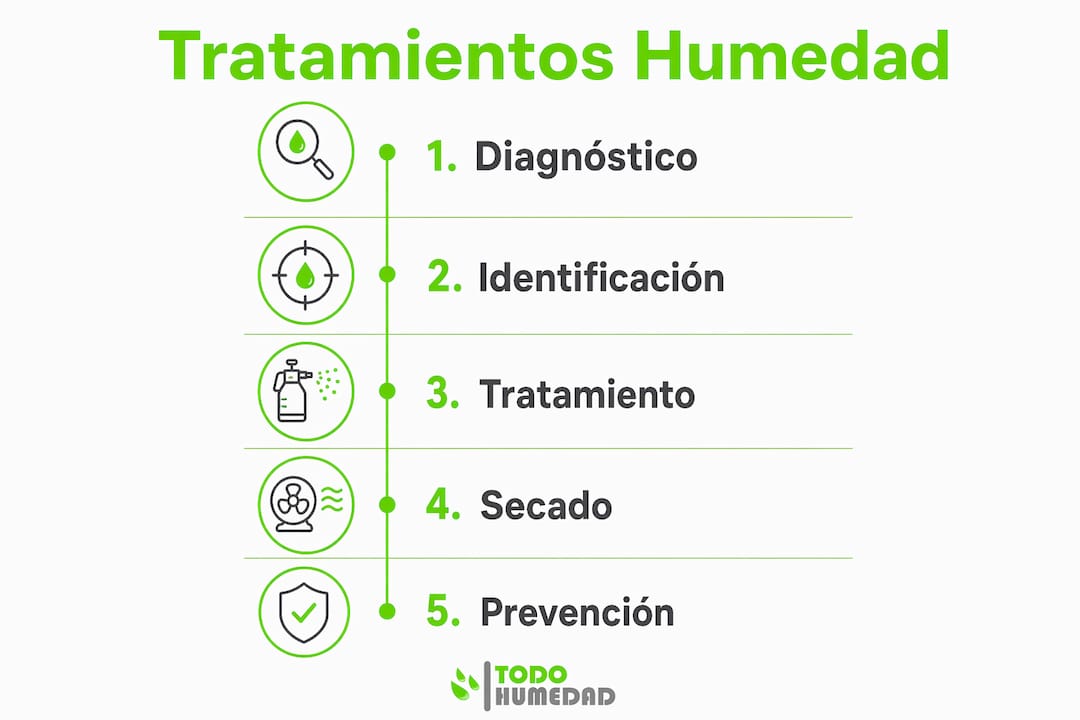 Guía visual: cómo eliminar la humedad de las paredes paso a paso