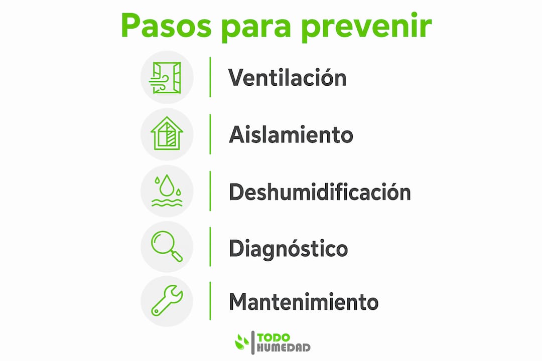 Infografía: cómo evitar la aparición de humedad por condensación en paredes frías