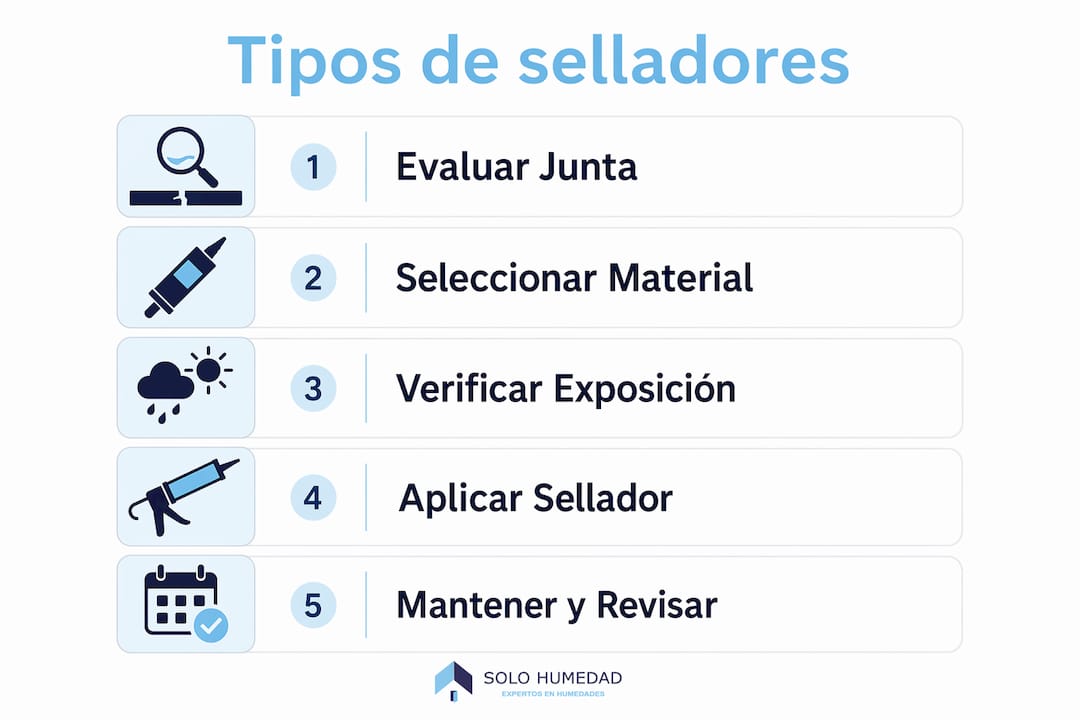 Infografía: cómo elegir y cuidar correctamente los selladores