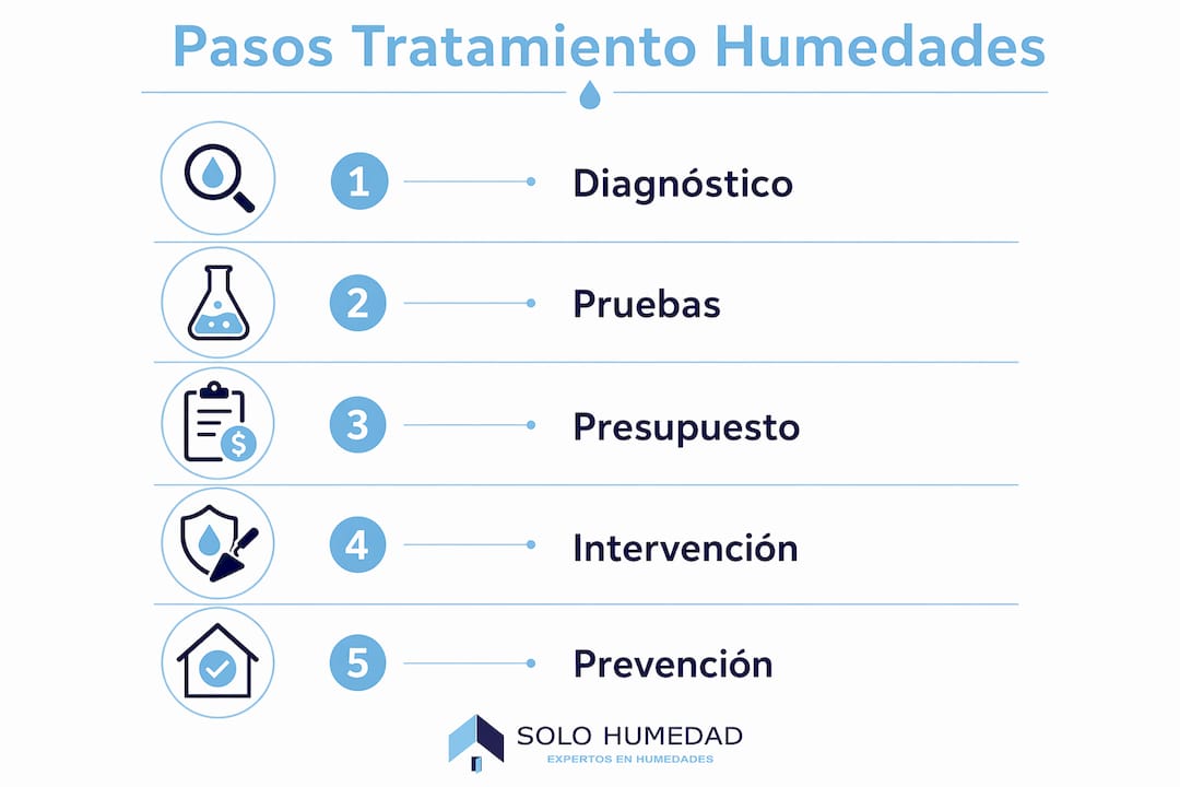 Guía visual para solucionar problemas de humedad en las paredes exteriores