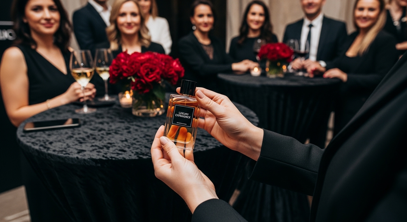 perfume packaging luxury event