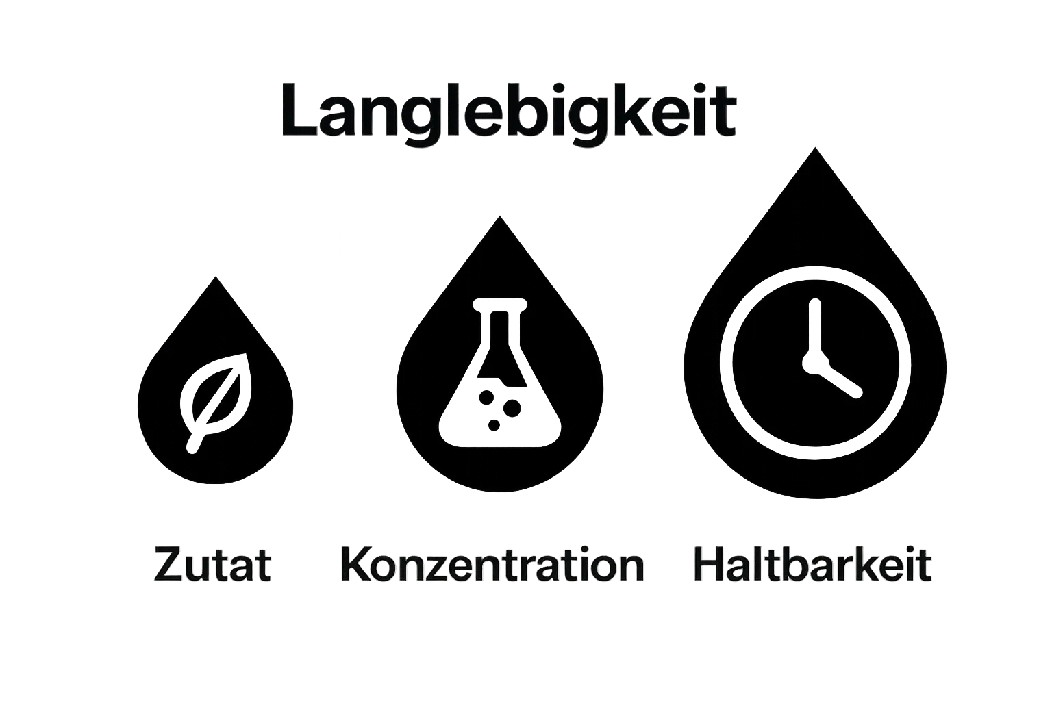 Infografik Inhaltsstoffe, Konzentration und Haltbarkeit bei High-End Düften
