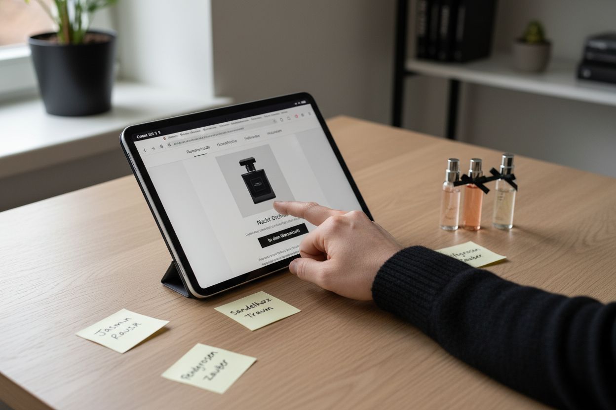 parfum online kaufvorgang