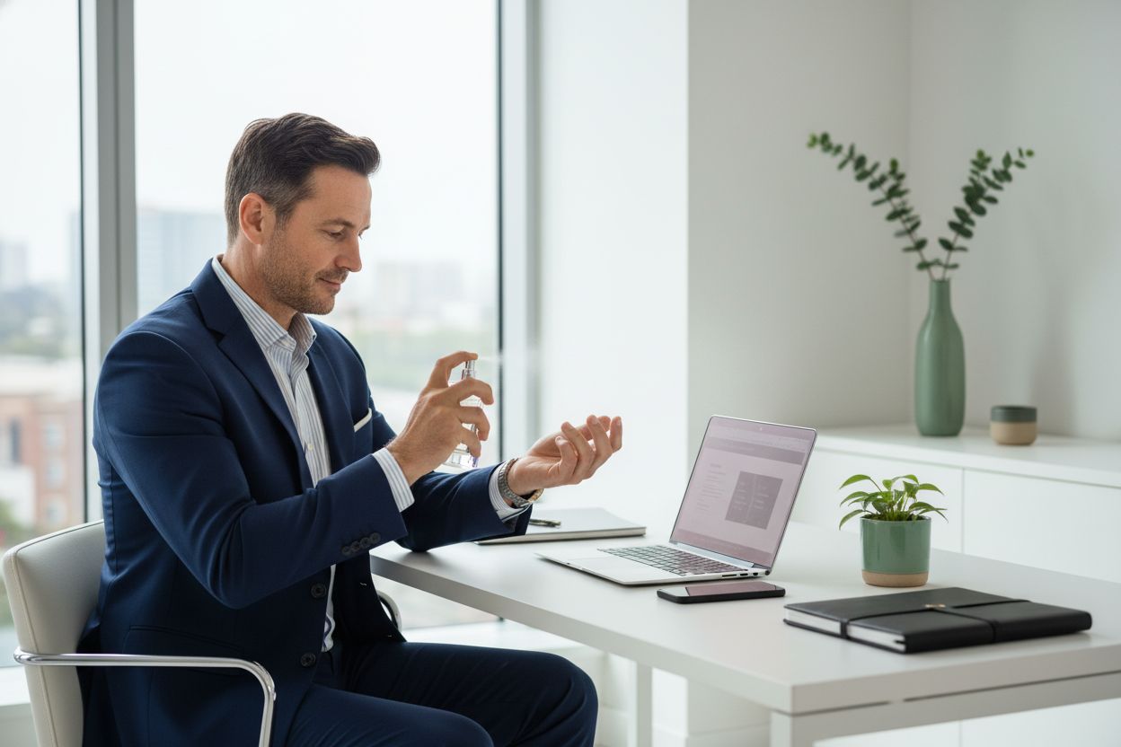executive office cologne routine