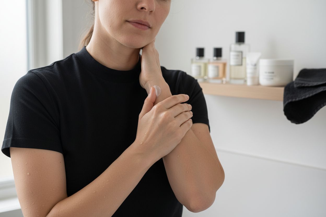 Hautpflege Parfüm Vorbereitung