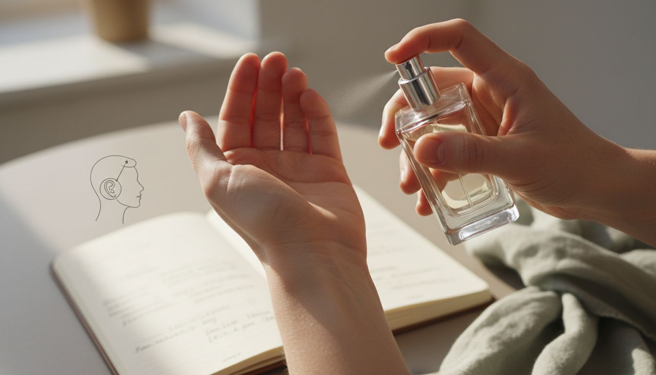 applying perfume pulse