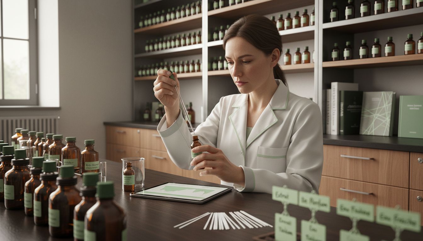 perfume laboratory process