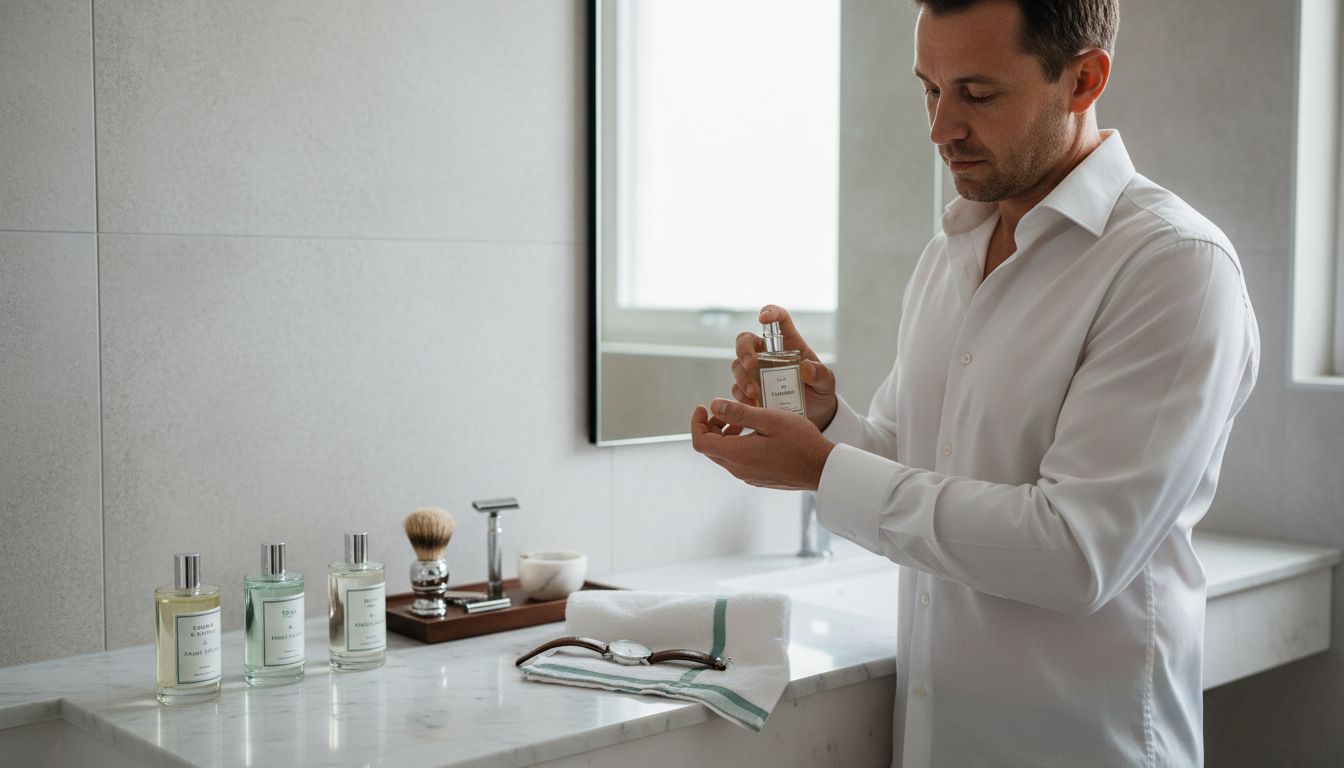 perfume application routine